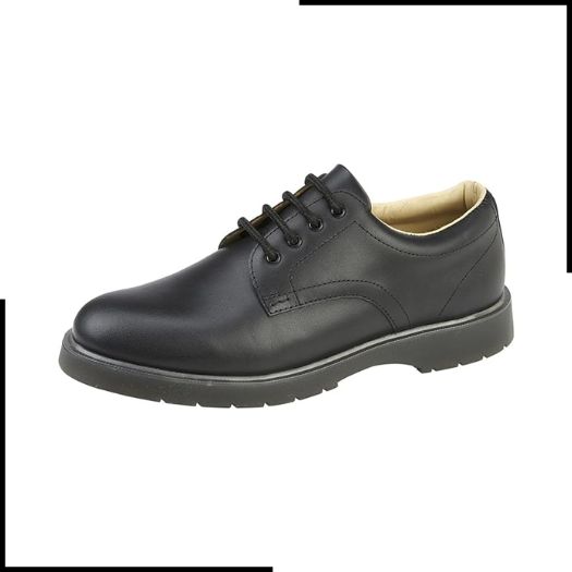 Grafters, M181, Men's Leather Uniform Shoe with PVC/Nitrile Sole ...